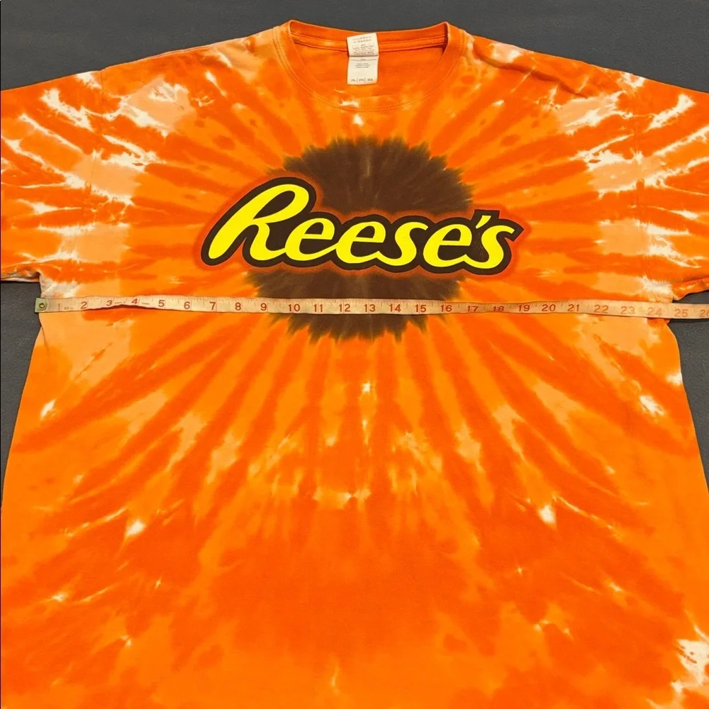 Reeses Tie Dye Graphic Tee Orange 2XL - Picture 5 of 9